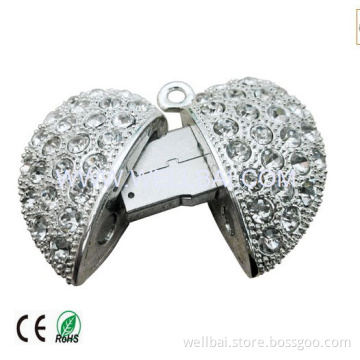 Heart Shape Diamond USB Flash Disk